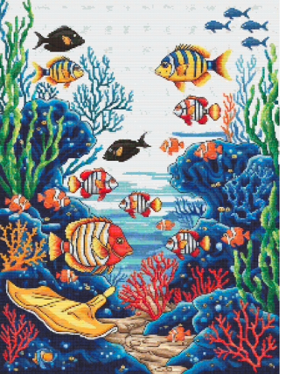 Aquatic Melody Cross Stitch Pattern