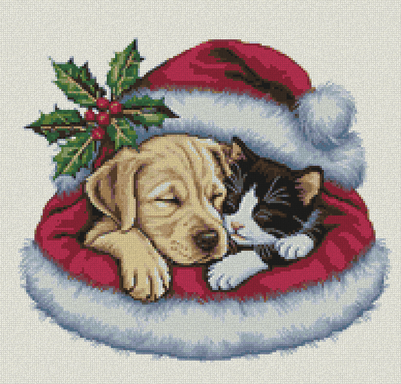 Festive Furry Friends Cross Stitch Pattern